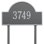 1-Line Lawn Address sign