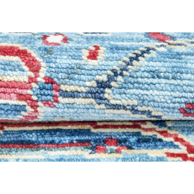 Wool Oriental Area Rug in Blue/Red/Yellow, Rectangle 8' x 10'