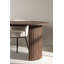 Damarien Oval Metal Base Dining Table