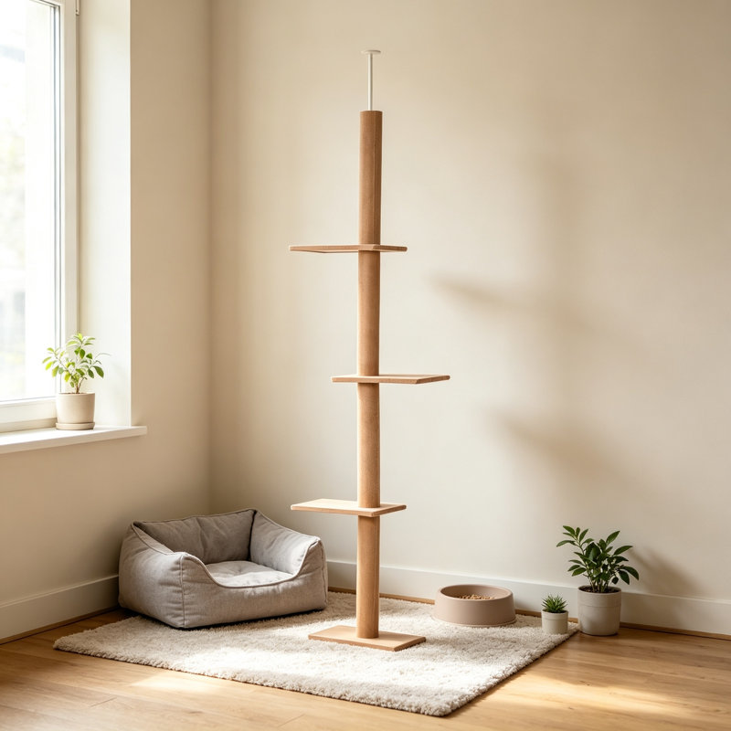 Arbre à chat à niveaux multiples 102,3 pouces - Centre de jeu et d'activité pour chat tout-en-un - Tour pour chat d'intérieur multifonctionnelle pour l'escalade et le repos