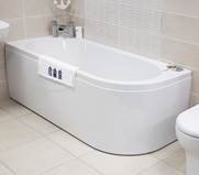1650mm x 725mm Soaking Acrylic Bathtub