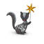 Moufette solaire blanche et noire 19,29 po avec moulinet