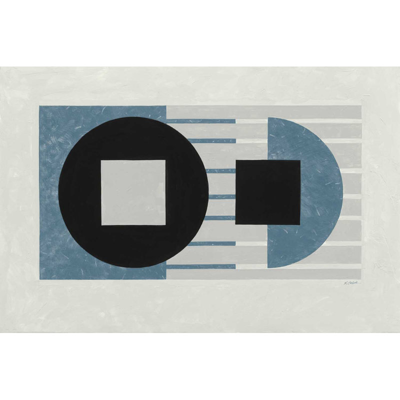 Latéralement parlant bleu, H 32 po x l 48 po x P 1,25 po