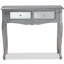 89.99cm Glass Top Console Table