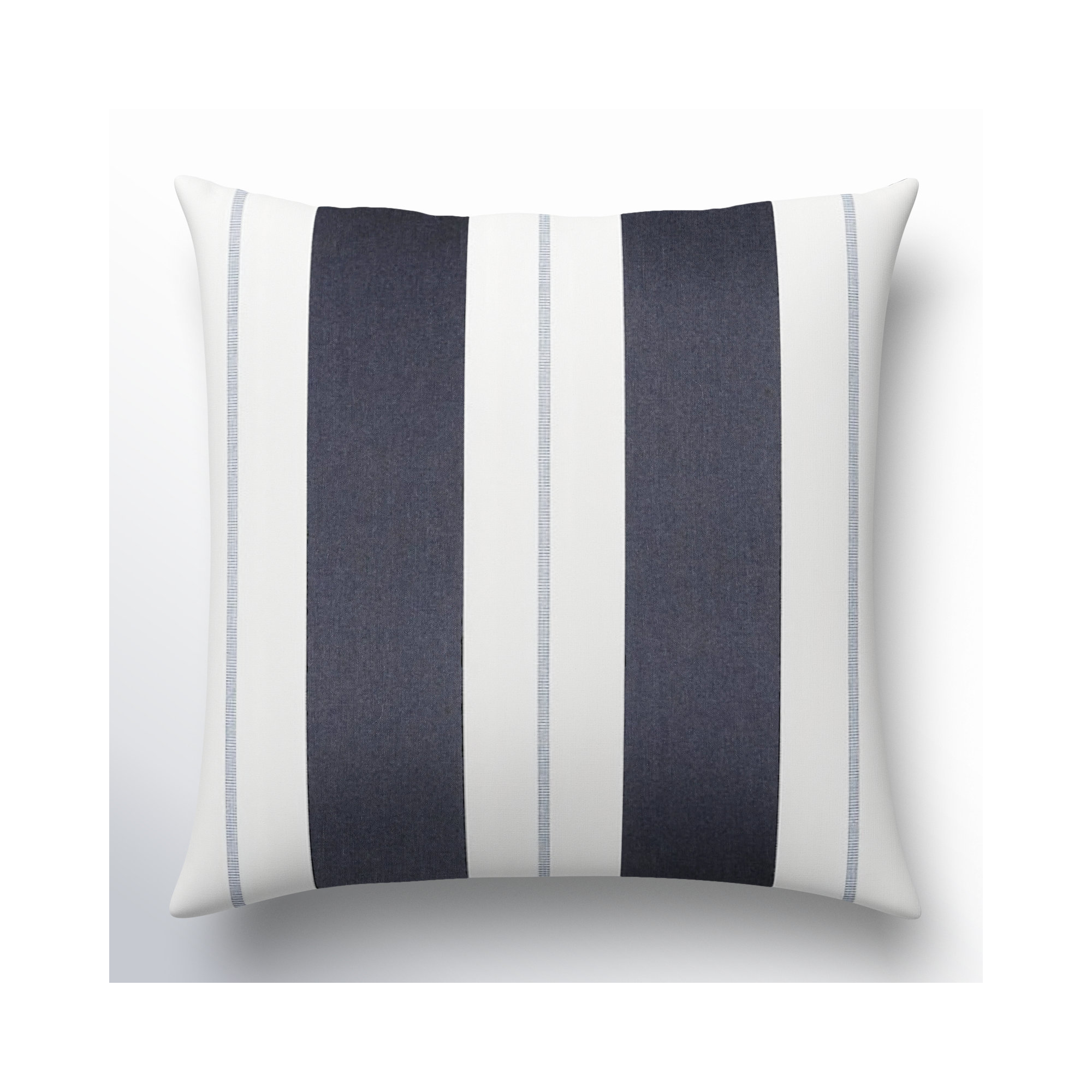 Gazelle Striped Indoor/Outdoor Throw Pillow, 16" x 16", Blue