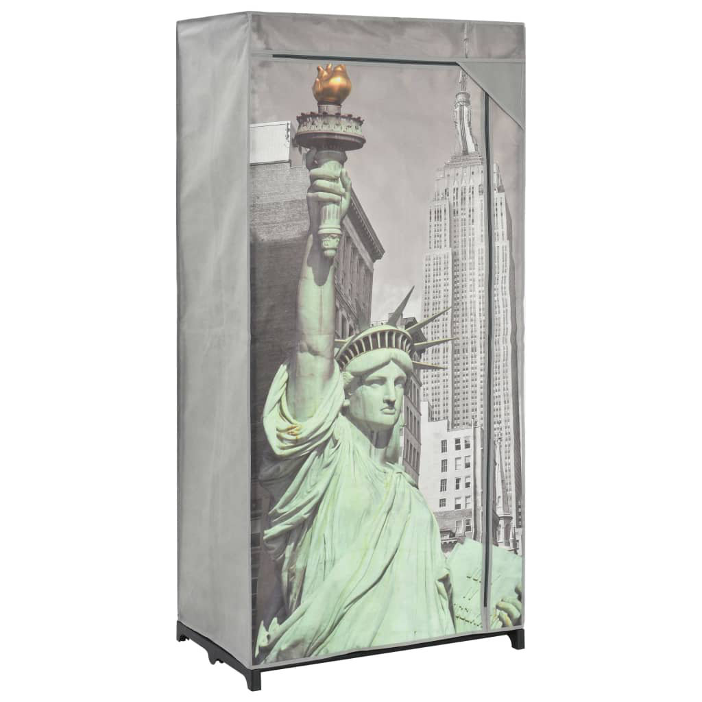 75 cm mobiler Kleiderschrank New York