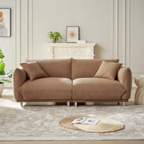 Gap Home Upholstered Wood Base Sofa, Cream