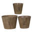 Ensemble de 3 pots à fleurs Thornton / L: 8,3 x 8,3 x 6,5 po / M: 6,8 x 6,8 x 6,1 po / S: 5,3 x 5,3 x 5,1 po