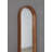 Decorative Rubber Frame Mirror with Elongated Oval Frame