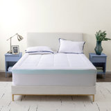 Wayfair Sleep 4.5" Gel Memory Foam Mattress Topper with Quilted Pad Top