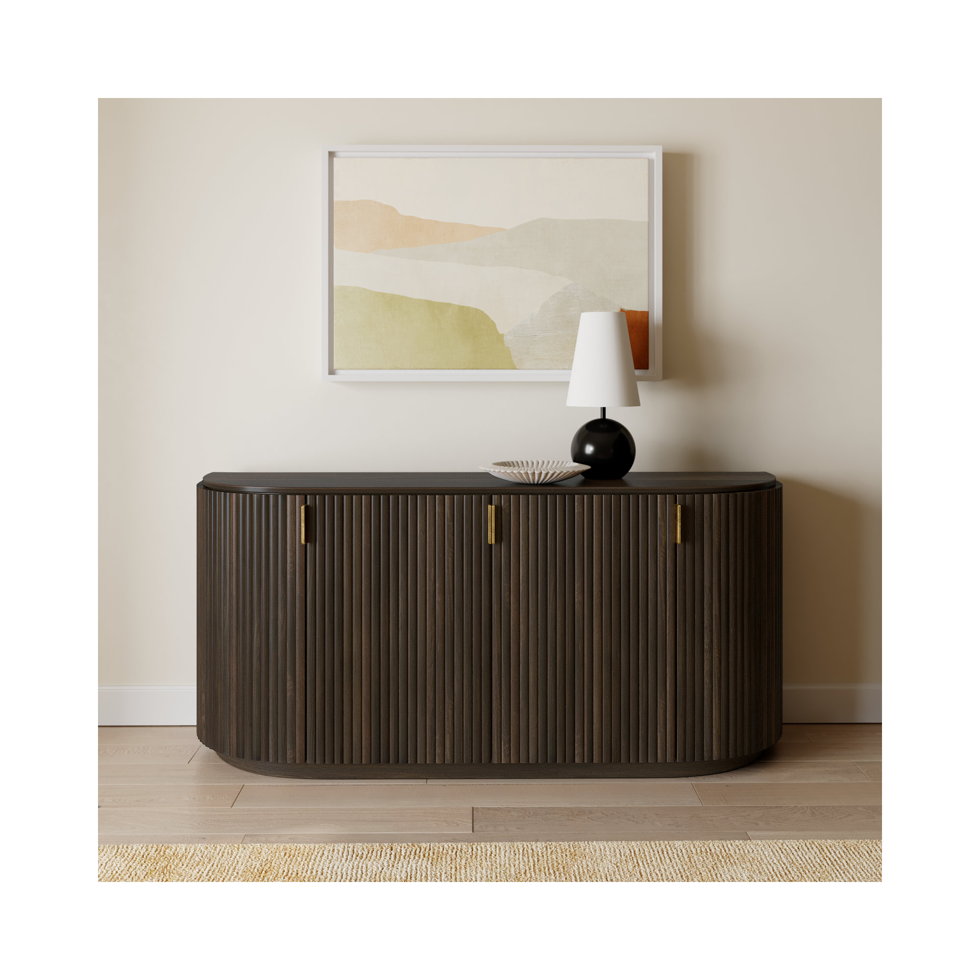 Chessa 72'' Sideboard, Dark Brown