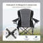 Chaise de camping pliante en X surdimensionnée Clarena-40634419-121520838