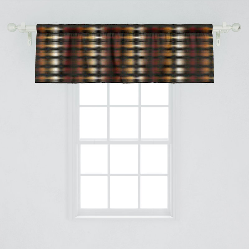 Ensemble de 2 cantonnières à motif abstrait Ambesonne, L 54 po x L 12 po