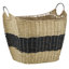 Panier de rangement deux tons Solana Seagrass
