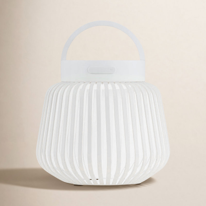 Lito Mobile Rechargeable Led Lantern - Xs, 4.7" H x 5.3" W x 5.3" D, White