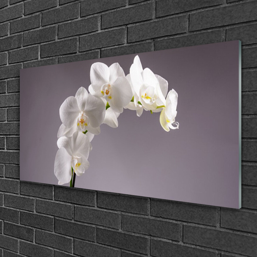 Flowers Floral - Unframed Photograph on Glass