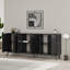 183cm Wide Modern Geometric Sideboard Storage with Push-to-open Doors-101987282