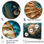 Or et bleu, Nautilus vortex - ensemble d'art mural Nautilus-107768266
