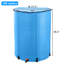 Winado 100 Gallons Weather Resistant Plastic Drainable Rain Barrel
