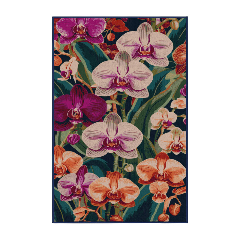 Tapis mauve lavable à la machine, Rectangle 3 pi x 5 pi
