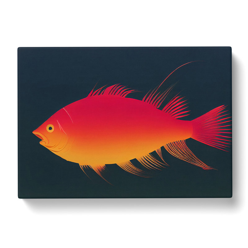 Contemporary Fish - Wrapped Canvas Print, 35cm H x 50cm W x 3cm D