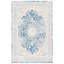 Tapis oriental en viscose bleu / beige Prager-21588801