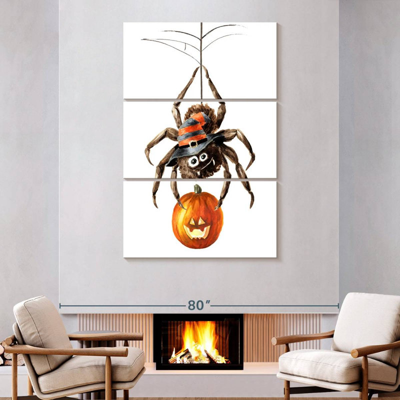 Brampt Spider Pumpkin, 74" H x 48" W