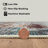 GLN Rugs Vintage Collection - Machine Washable Area Rug, Vintage Washable Rug, Non Slip Area Rug, Low Pile Living Room Rug, Bedroom Rug, Bathroom Rug - Easy Clean (Blue and Tan Rug)-1239938072