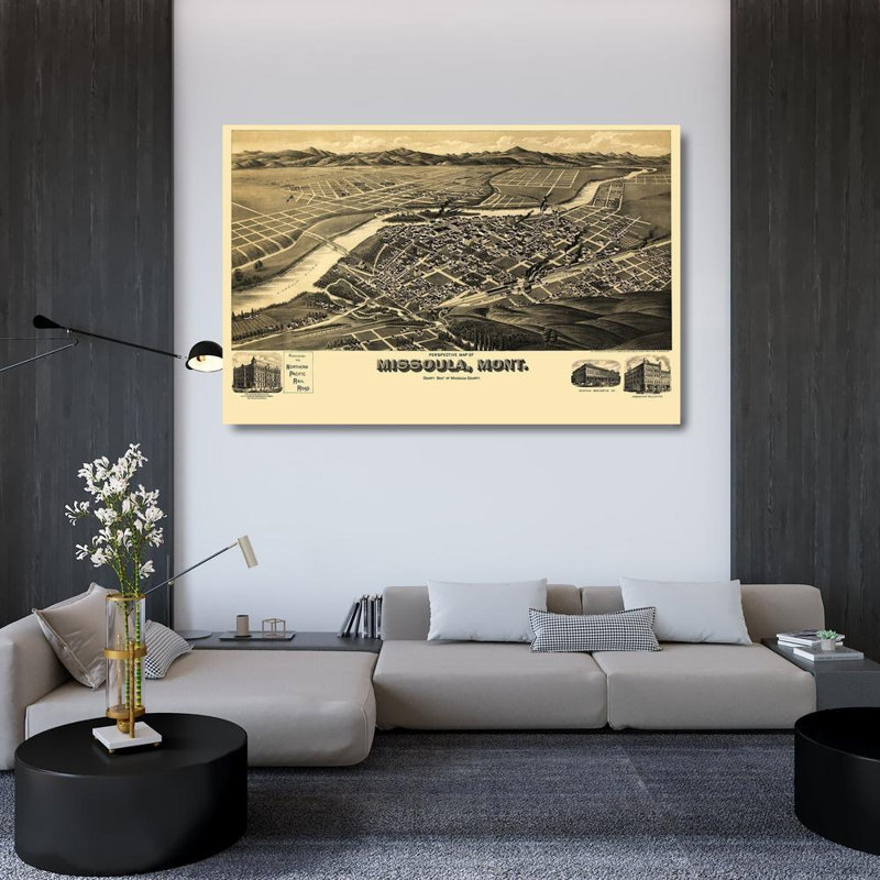 Art sur toile tendue avec art par American Direct Co, Missoula Montana