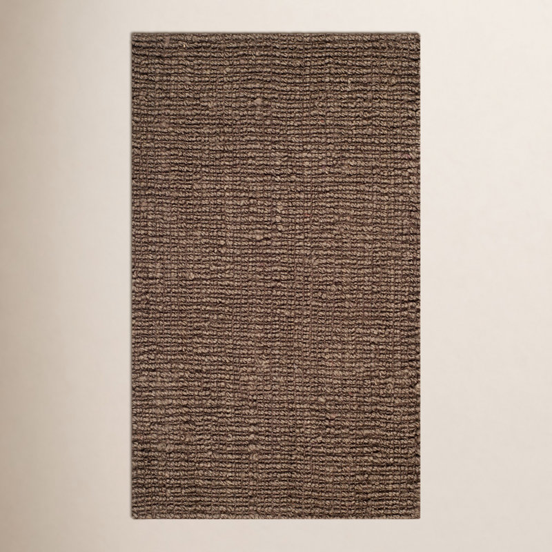 Barkley Hand Woven Jute No Pattern Rug, Rectangle 2'6" x 4'