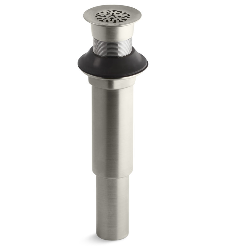 Devonshire 1.25" Grid Bathroom Sink Drain, Nickel poli vibrant