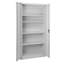 Hickman Metal Storage Cabinet with Lock, 2 Door, 4 Shelf File Storage Cabinet, Office, Garage , Home-35927687