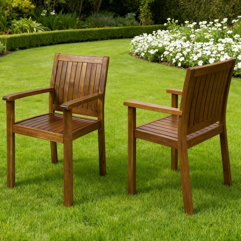 Les chaises de salle à manger pratiques 2 pièces Wilson rehaussent le confort idéal pour les invités de tous les jours
