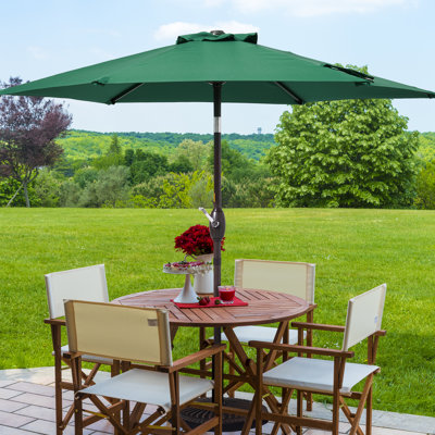 Parasol de table 90 po pour terrasse et extérieur avec bouton inclinable pour terrasse