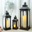 3 Piece Metal Tabletop Lantern Set