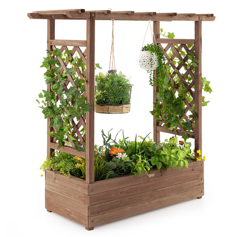 Wood Vertical Garden, Brown