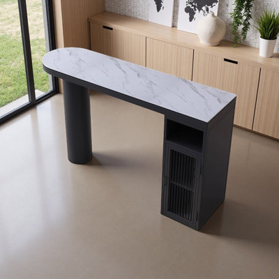 Simple rock plate bar table