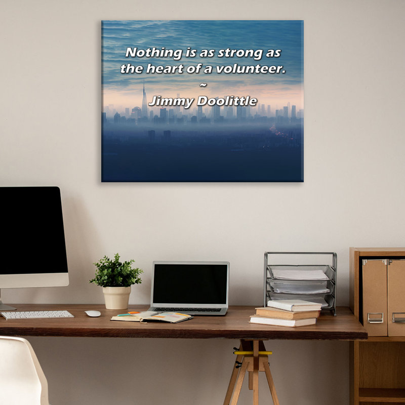 Latitude Run® Gallery Wrapped Canvas By Jimmy Doolittle: "Nothing is as strong as the heart of a volu