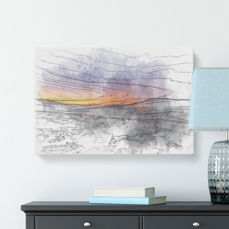 Sunrise Over The Yorkshire Dales - Wrapped Canvas Painting, 60cm H x 91cm W x 4cm D
