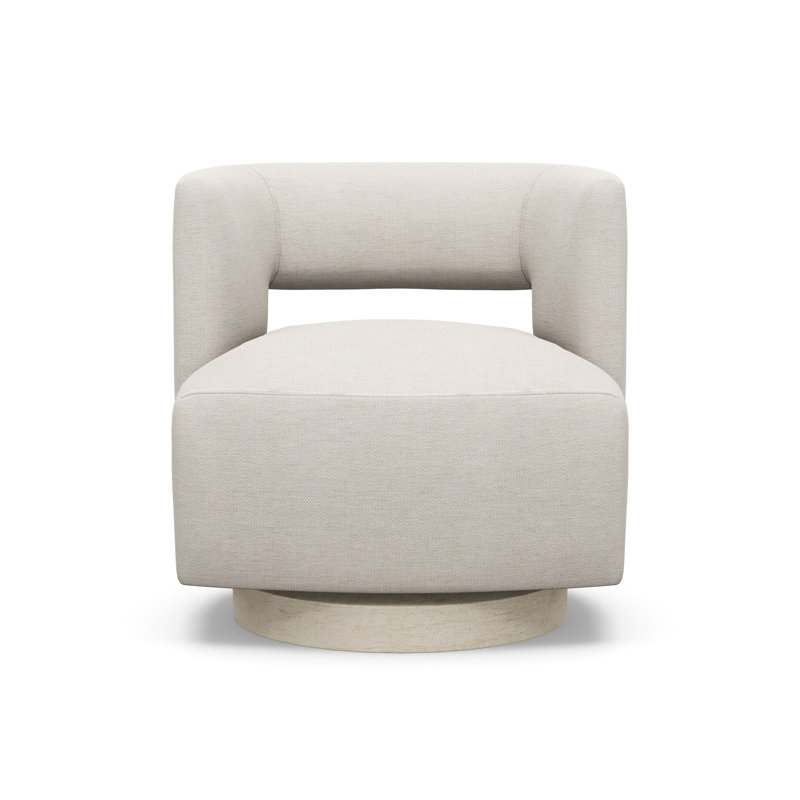 Crystle Swivel Barrel Chair, Sandstone, 8938-70
