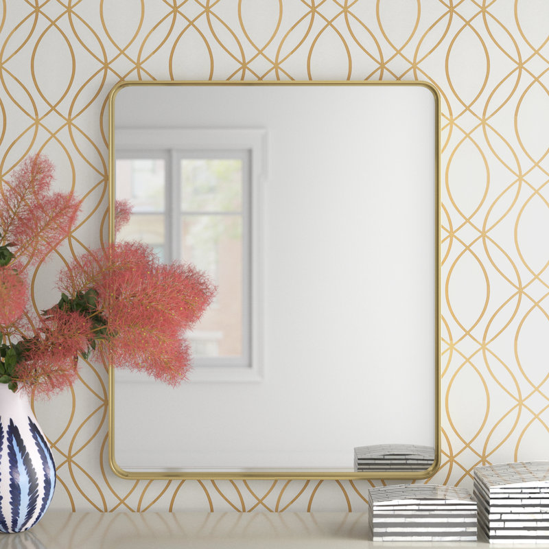 Miroir décoratif, Or brossé