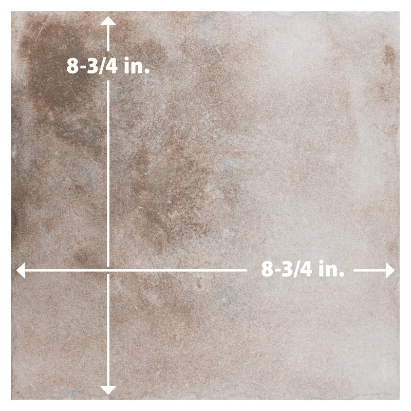 Americana Boston 8-3/4 In. X 8-3/4 In. Porcelain Rustic Wall & Floor Tile