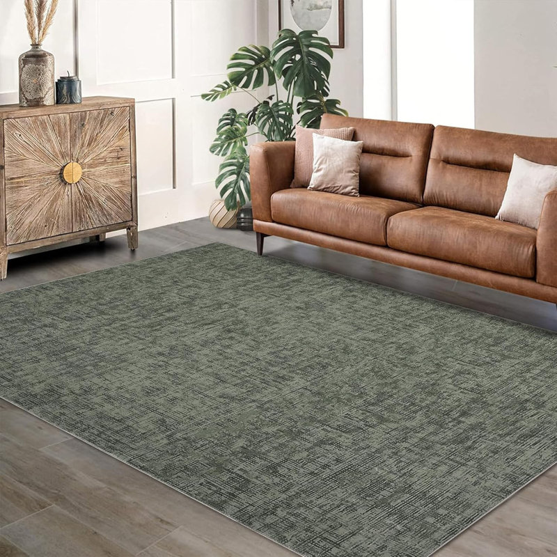 Washable Kitchen Modern Abstract Runner Rug for Hallway Contemporary Solid Rug Non-Slip Foldable Aesthetic Accent Floor Carpet for Bedroom