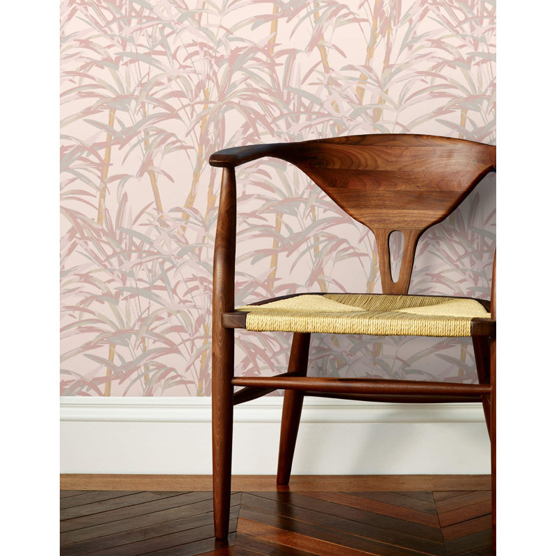 Palmer Wallpaper | Traditional / Roll - 27" x 30', Blush