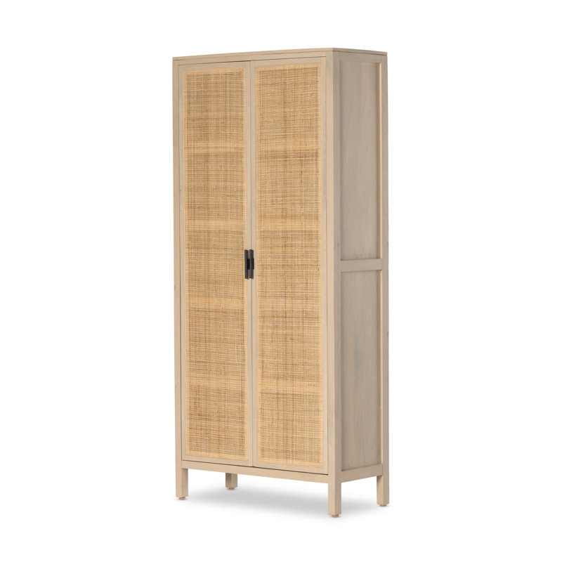 Caprice Tall Cabinet, Natural Mango/Light Brown