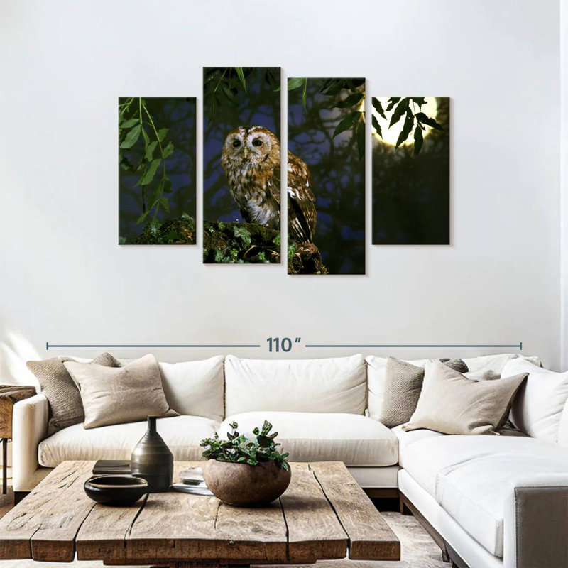 Brampt Tawny Owl, 48"H x 75"W