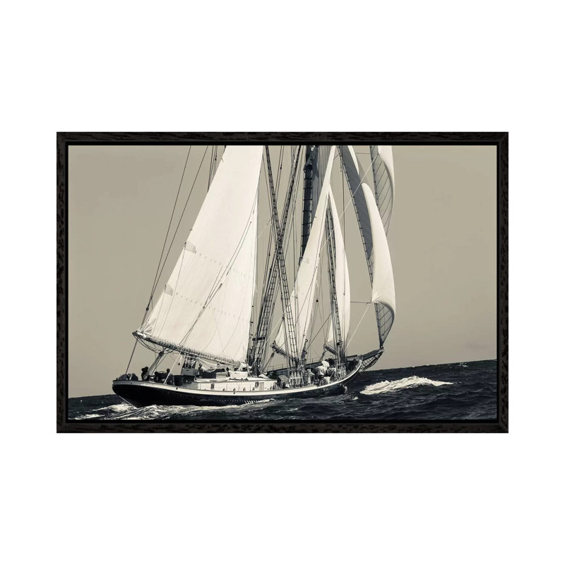 USA, Massachusetts, Cape Ann, Gloucester, Schooner Sailing Ships I by Walter Bibikow - Gallery-Wrapped Canvas Giclée on Canvas
