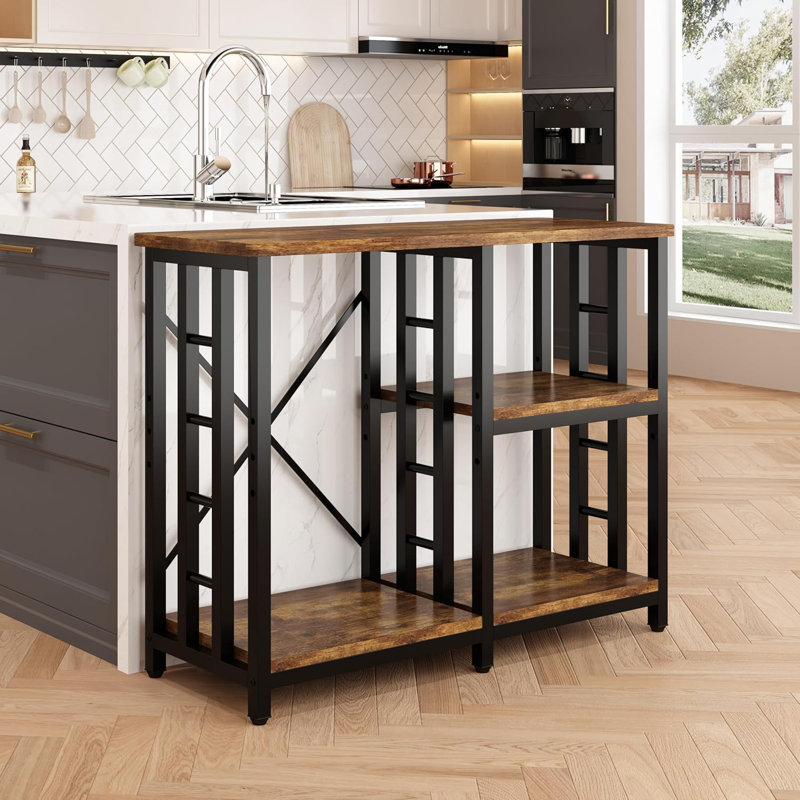 107 cm W Iron Shelving Unit
