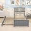 Twin Wood Platform Bed with Twin Trundle and Trundle-1176892228