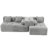Boneless 2 - Piece Upholstered Sectional With Pillows, No Assembly Required Free Combination Sofa-878248157